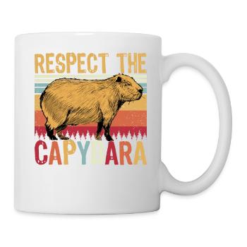 Respect The Capybara - Mug - white - Right