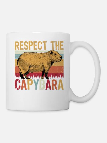 Respect The Capybara - Tasse - Weiß