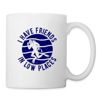 Apnoetaucher Freitaucher Taucher - Tasse - Weiß - Rechts
