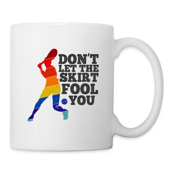 Tennisplatz Spruch Für Tennis - Tasse - Weiß - Rechts
