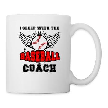 Femme entraîneur de baseball Mère qui travaille - Mug blanc - blanc - Droite