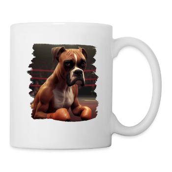 Boxer Hundebesitzer Hund Hunde Hunderasse Boxer - Tasse - Weiß - Rechts