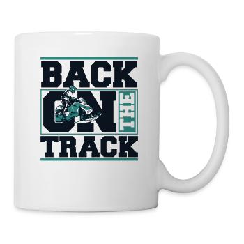 Back On The Track Snow Motorcycle Snowmobile - Mug - white - Right