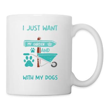 Je veux juste travailler dans mon jardin - Mug blanc - blanc - Droite
