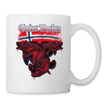 GADUS MORHUA - Dorsch - Norwegen - Tasse - Weiß - Rechts