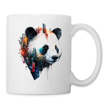Panda Architecture Colorée Tête Cadeau Animal Panda Ours - Mug blanc - blanc - Droite