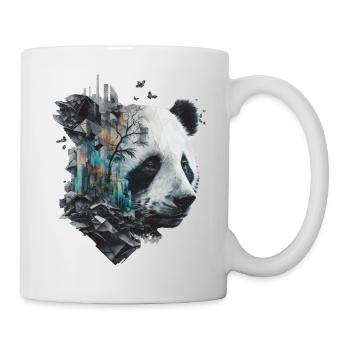 Panda Architecture Colorée Tête Cadeau Animal Panda Ours - Mug blanc - blanc - Droite