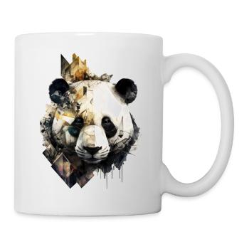 Panda Architecture Colorée Tête Cadeau Animal Panda Ours - Mug blanc - blanc - Droite