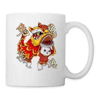 Jahr Des Hasens Mondneujahrsfest Chinesisches - Tasse - Weiß - Rechts