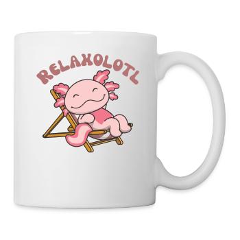 Relaxolotl Axolotl lovers sweet animals relax - Mug - white - Right