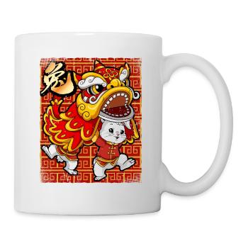 Année du Lièvre Nouvel An lunaire chinois - Mug blanc - blanc - Droite