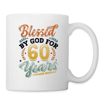 Von Gott Gesegnete Ordensleute Seit 60 Jahren - Tasse - Weiß - Rechts