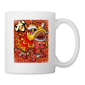 Année du Dragon Nouvel An lunaire chinois - Mug blanc - blanc - Droite