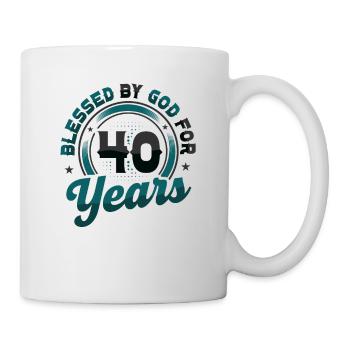 Von Gott Gesegnete Ordensleute Seit 40 Jahren - Tasse - Weiß - Rechts