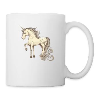 Licorne licorne - Mug blanc - blanc - Droite