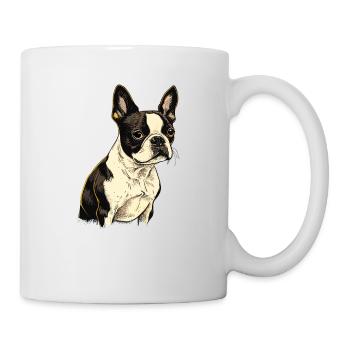 Boston Terrier - Mug - white - Right