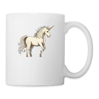 Licorne licorne - Mug blanc - blanc - Droite