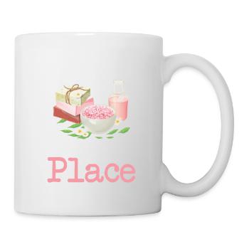 Seifenherstellung Ist Mein Glücklicher Ort - Tasse - Weiß - Rechts