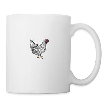 Amrock Huhn I Chicken Geflügel Motiv für - Tasse - Weiß - Rechts