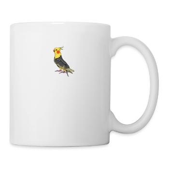 Nymphensittich I Papagei Kakadu Motiv für Vogel - Tasse - Weiß - Rechts