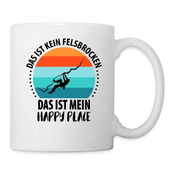 Vintage Bouldern Boulderer Klettern Kletterer - Tasse - Weiß - Rechts