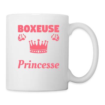 Boxeuse Le Jour La Nuit Princesse Boxe - Mug blanc - blanc - Droite