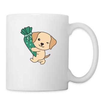 bye bye kindergarten hello school Labrador - Mug blanc - blanc - Droite