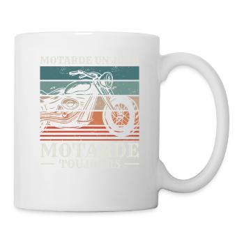 Motarde Un Jour Motarde Toujours Moto - Mug blanc - blanc - Droite