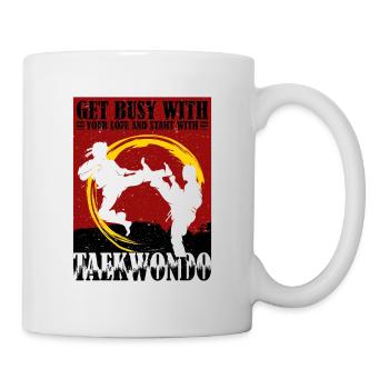 start with Taekwondo - Tasse - Weiß - Rechts