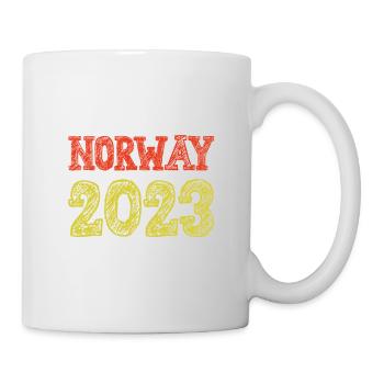 Norway 2023 Norwegen Urlaub - Tasse - Weiß - Rechts