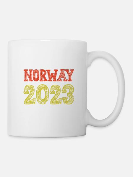 Norway 2023 Norwegen Urlaub - Tasse - Weiß