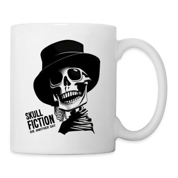 Totenkopf Skull Fiction Totenschädel - Tasse - Weiß - Rechts
