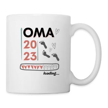 Oma 2023 loading... - Tasse - Weiß - Rechts