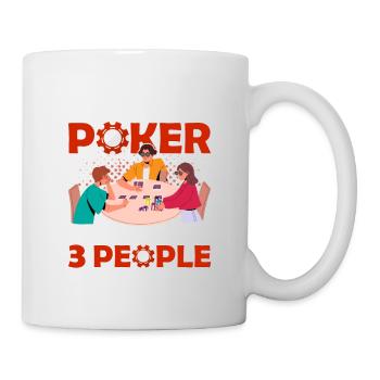 I Like Poker & Maybe 3 People Gambling Card Player - Tasse - Weiß - Rechts