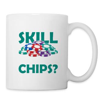 Si je n’ai aucune compétence, pourquoi ai-je tous vos jetons ? - Mug blanc - blanc - Droite