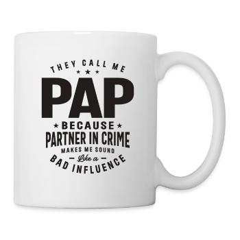 Pap - Partner in Crime - Fathers Day - Mug - white - Right