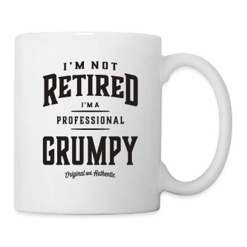 Professionell Grumpy - Papa Opa Edition - Tasse - Weiß - Rechts