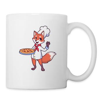 Fuchs is a pizza maker - Mug - white - Right