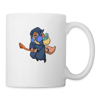 Weihnachtliche Hexe - Befana - Tasse - Weiß - Rechts