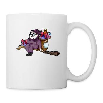 Reitet auf dem Besen - Befana - Tasse - Weiß - Rechts