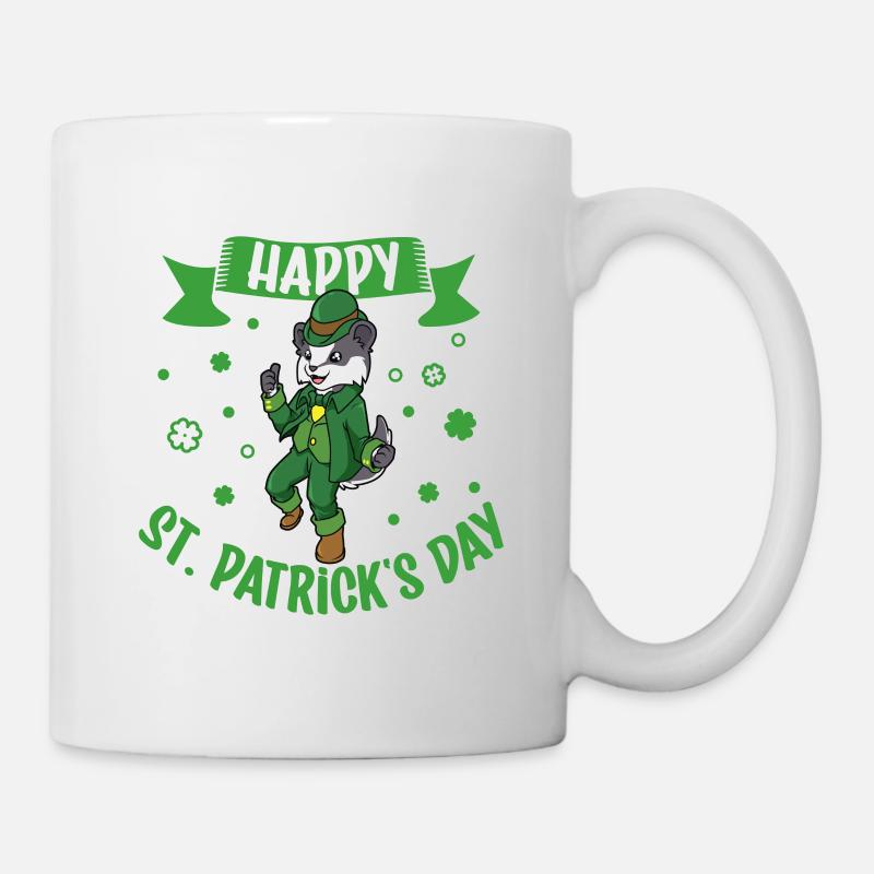 St Patrick’s Badger - Bonne Saint-Patrick - Mug blanc - blanc