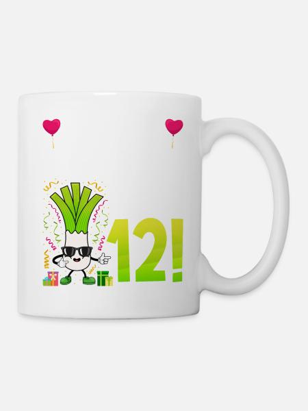 Hurra der Lauch wird 12 - Tasse - Weiß