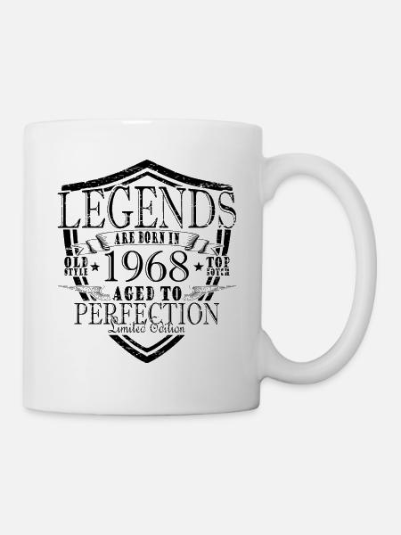 55 ans : Vintage Classic 1968 55e anniversaire - Mug blanc - blanc