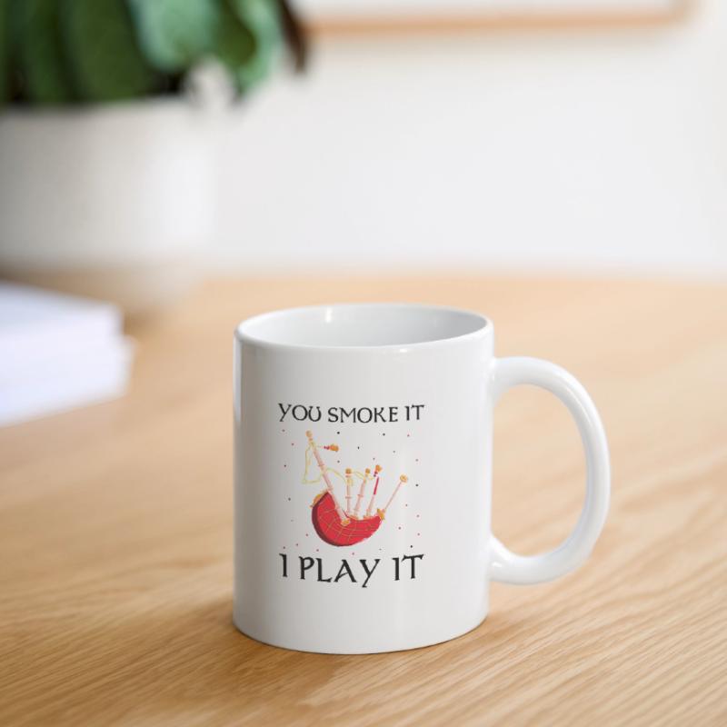 Conception de cornemuse pour Scotland Pride et cornemuse Mug blanc