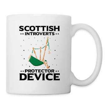Scotsman Zitat für Dudelsackmusiker und Dudelsack - Tasse - Weiß - Rechts