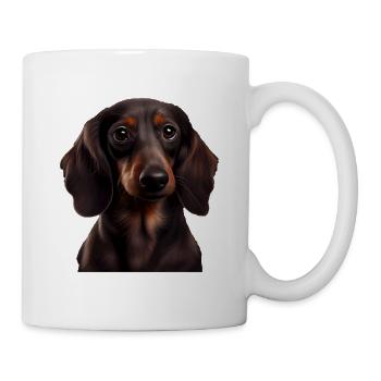 Rauhaardackel Dachshund Hund Hunde Welpe Dackel - Tasse - Weiß - Rechts