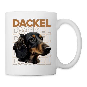 Rauhaardackel Dachshund Hund Hunde Welpe Dackel - Tasse - Weiß - Rechts