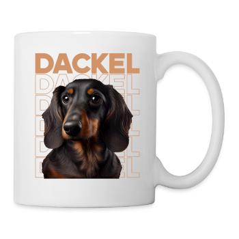 Rauhaardackel Dachshund Hund Hunde Welpe Dackel - Tasse - Weiß - Rechts