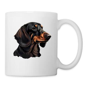 Rauhaardackel Dachshund Hund Hunde Welpe Dackel - Tasse - Weiß - Rechts