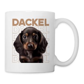 Rauhaardackel Dachshund Hund Hunde Welpe Dackel - Tasse - Weiß - Rechts